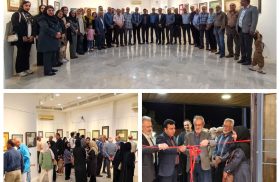 افتتاح نمایشگاه خوشنویسی در سالن فرهنگی قرآنی شهید علیشیری لار